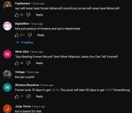 Fans in the YouTube comments section reacting to the streamer's clip (Image via xQc Clips/YouTube)